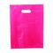 Rosa/purpurroter Kleingeschenk-Taschen-Riss beständig kein Keil mit gestempelschnittenen Griffen