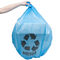 Aufbereitete blaue Plastikabfall-Taschen 1,2 Mil 40 - 45 Gallone umweltfreundlich