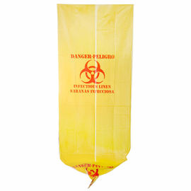 37&quot; X 50&quot; Gelb-ansteckende überschüssige Taschen, HDPE materielle medizinische Müllentsorgungs-Taschen