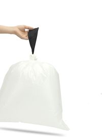 HDPE Material bereitete Zugschnur-Abfall-Taschen 10 - Farbe des Weiß-25MIC auf