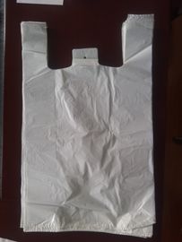 400+190*650mm weiße Plastikt-shirt 16mic Einkaufstasche - 500/Case, HDPE Material