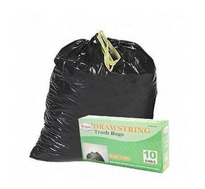 HDPE schwarze Zugschnur-Abfall-Taschen-hohe Haltbarkeit umweltfreundlich