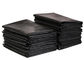 HDPE materielle flache recyclebare Abfall-Taschen-prägeartige schwarze Oberflächenfarbe