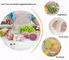 Kundengebundene flache Nahrungsmittelgrad-Plastikzwischenlage, Supermarkt-Plastiktasche-Rolle