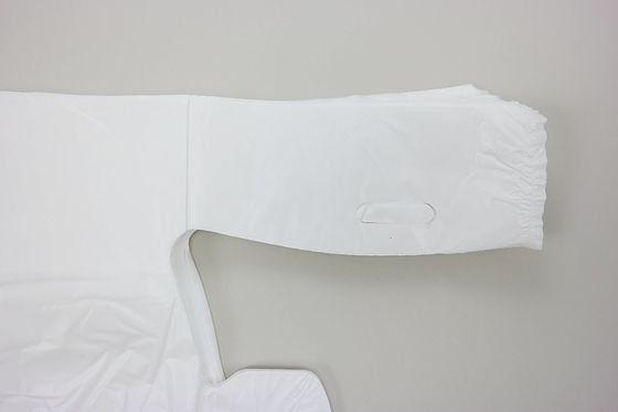T-Shirt Einkaufstaschen 13 mic. 1000/case, WHITE-Farbe mit Drucken, HDPE-Material