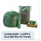 Abbaubare Abfall-Taschen Eco, 1.1mil 33 Gallonen-Abfall-Taschen 33 x 40mm
